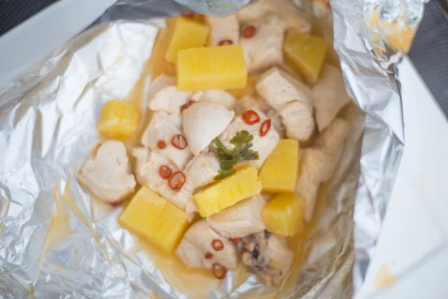 Piña Colada barbecue pakketjes 12 pina colada pakketjesfeat