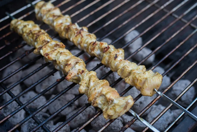 Rendang spiesen met kip