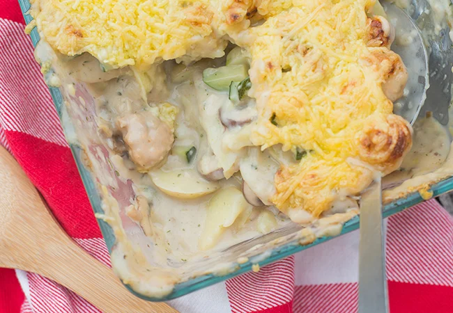 Aardappellasagne met champignonsaus 25 Aardappellasagne met champignonsaus