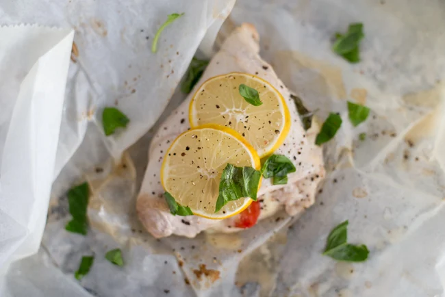 Caprese kippakketjes uit de oven