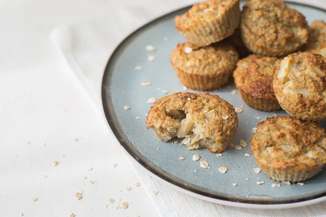 Havermoutmuffins met nectarine