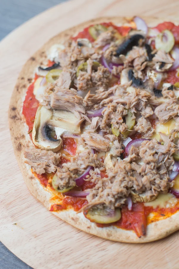 Pizzadilla met tonijn 1 Pizzadilla met tonijn