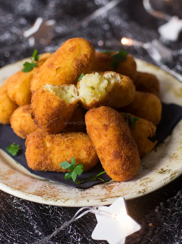 16x bijgerechten voor Kerst 3 Aardappelkroketjes met Parmezaan
