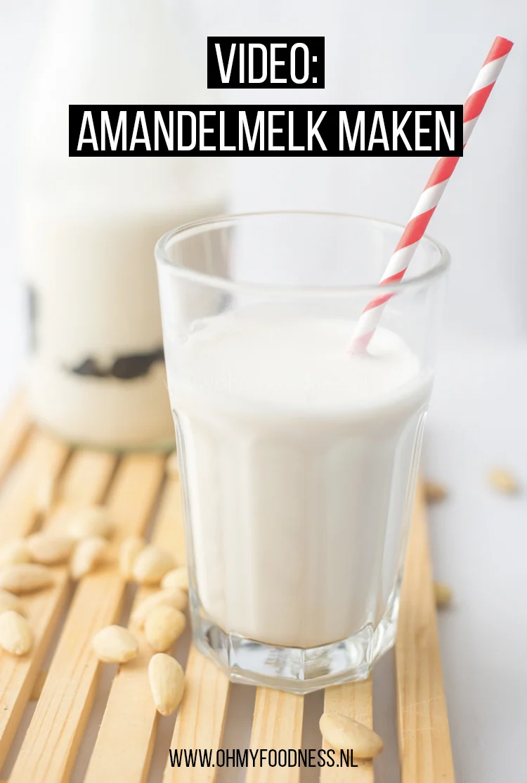 Video: Amandelmelk maken 2 amandelmelk maken