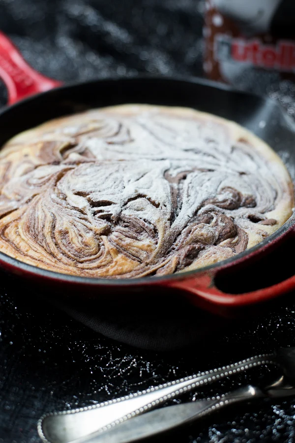 Kerstontbijt: Nutella-pannenkoek uit de oven 1 Nutella-pannenkoek uit de oven