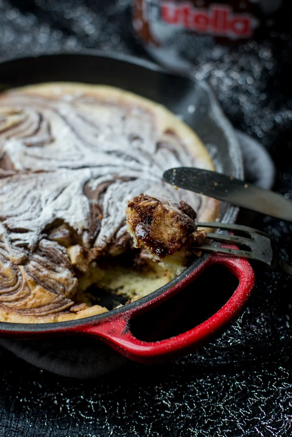 Kerstontbijt: Nutella-pannenkoek uit de oven 2 Nutella-pannenkoek uit de oven
