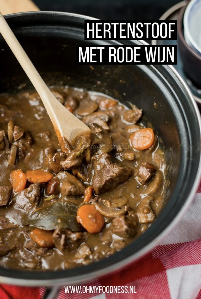 Hertenstoofvlees met rode wijn 2 stoofvlees recept met rode wijn