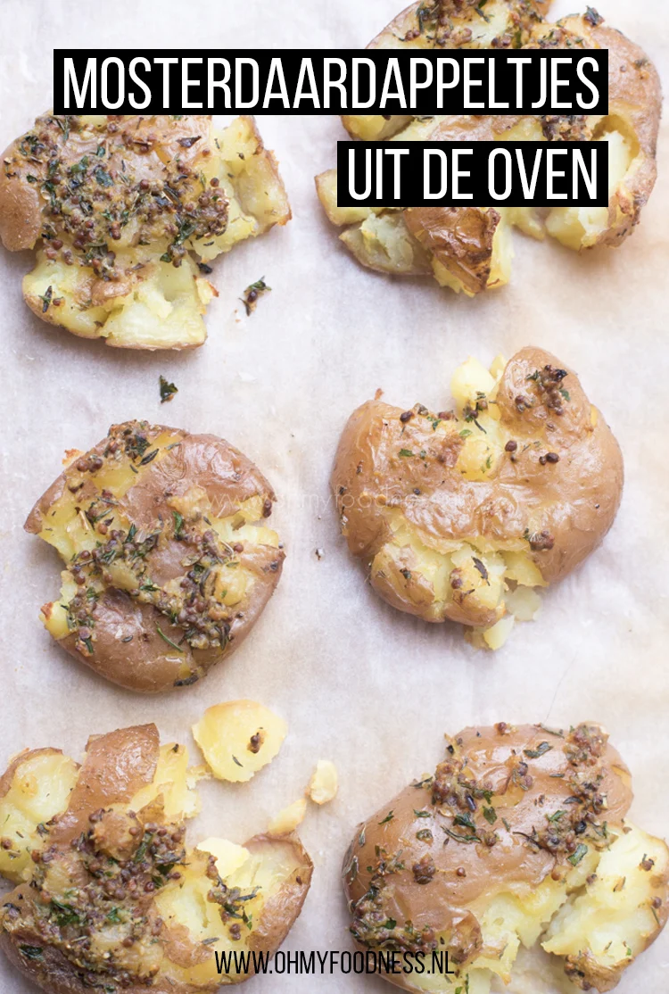 Mosterdaardappeltjes uit de oven 2 Mosterdaardappeltjes uit de oven