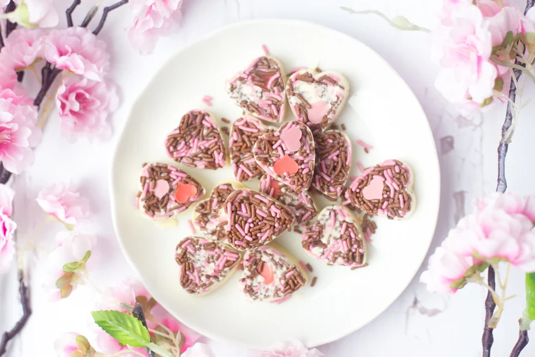 Witte Valentijnschocolaatjes
