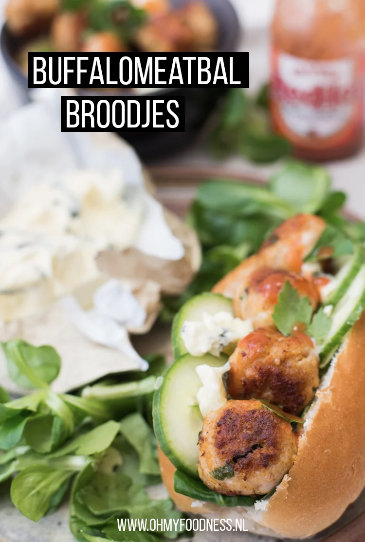 Buffalomeatball broodjes 2 buffslomeatbal broodjes