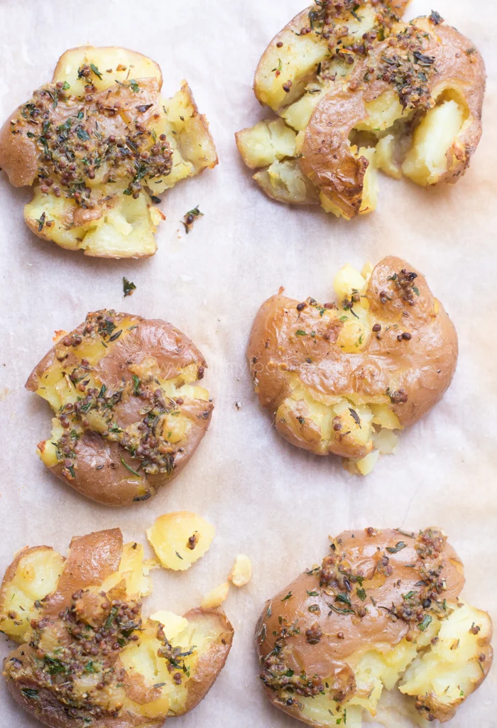 Mosterdaardappeltjes uit de oven 1 Mosterdaardappeltjes uit de oven