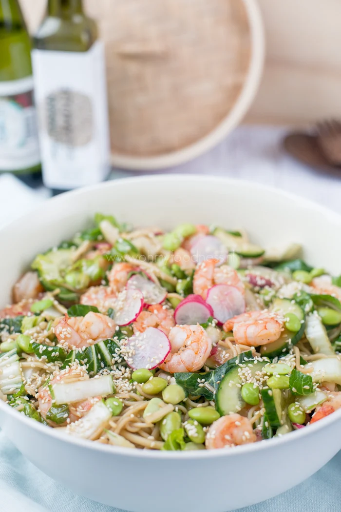 Oosterse maaltijdsalade met gamba's 1 Oosterse maaltijdsalade met gamba's