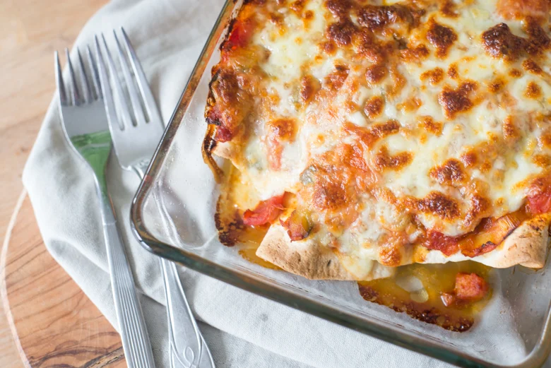 Lasagnewraps uit de oven