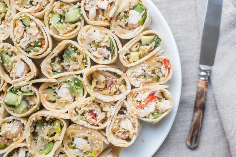 20 makkelijk avondeten meenemen 7 Aziatische kipwraps