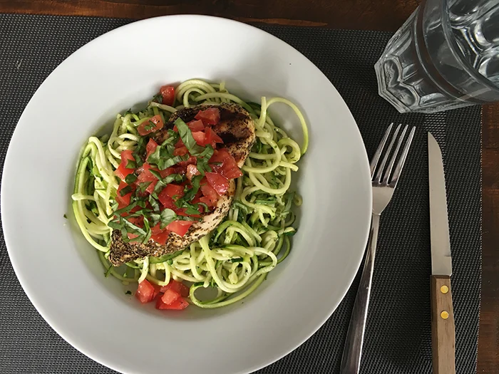 OMF's Eetoverzicht week 27 3 courghetti