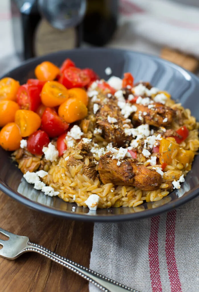 Orzo recept met kip balsamico 2 Orzo recept met kip en balsamico