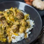 Gestoofde rendangballetjes in kokosmelk
