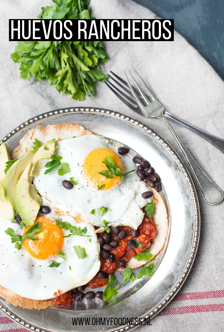 Huevos Rancheros (voor het avondeten) 3 Huevos Rancheros