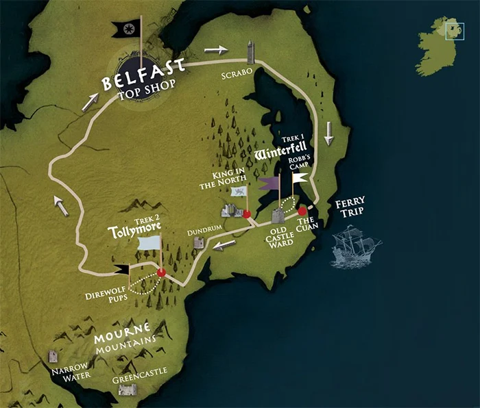 5x doen in Belfast 1 Game of Thrones Tour