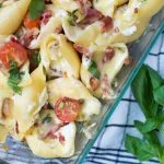Gevulde pastaschelpen met ricotta en bacon