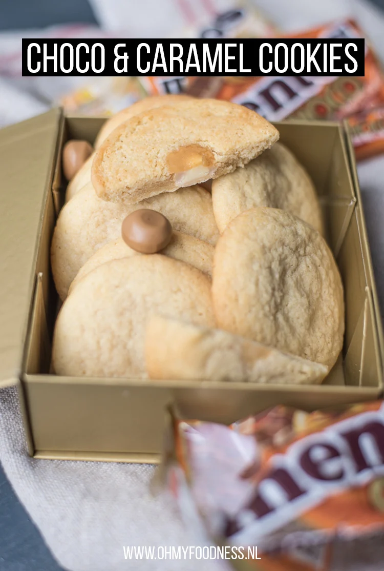 Gevulde Choco & Caramel Cookies 6 Gevulde Choco Caramel Cookies