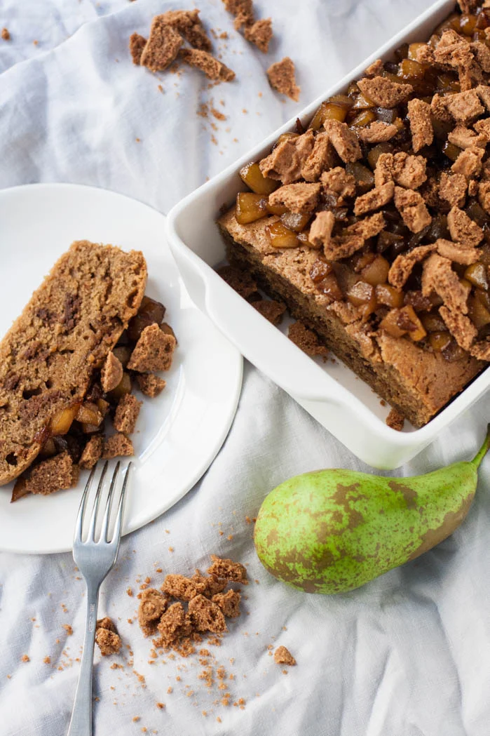 Speculaascake met gekarameliseerde Peer 1 img_5494