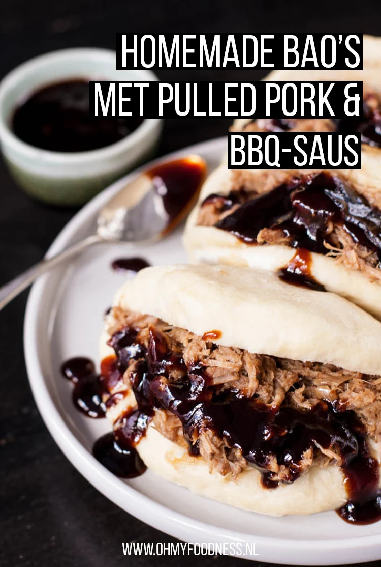 Homemade Bao's met Pulled Pork en BBQ saus 5 Homemade bao's met pulled pork