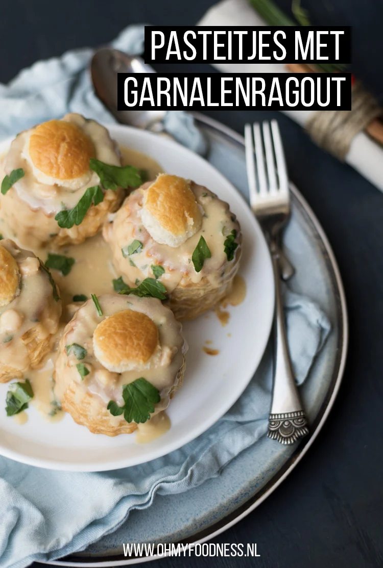 Last minute kerstinspiratie: Pasteitjes met garnalenragout 3 Pasteitjes met garnalenragout