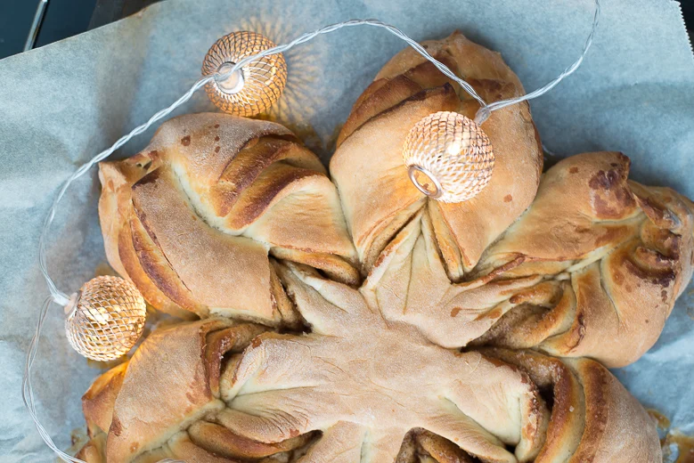 Kerststerbrood met kaneel 4 Kerststerbrood