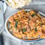 Pasta met leftover kalkoen