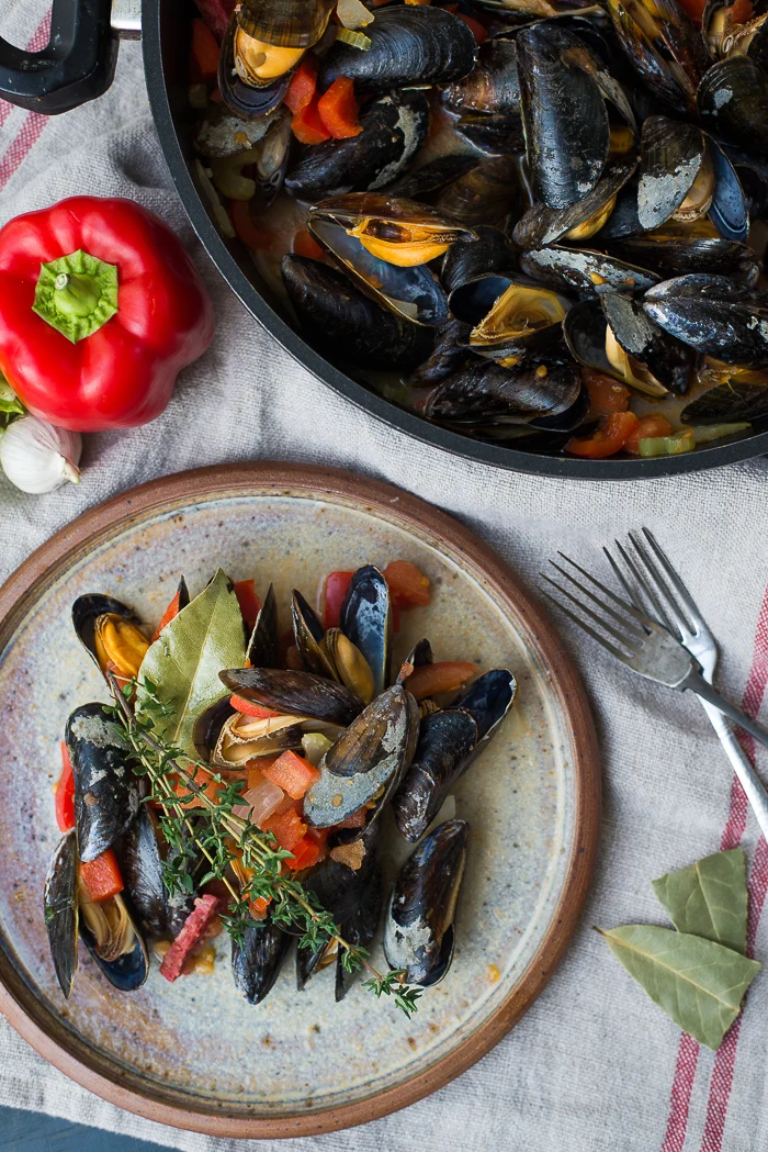 Zeeuwse mosselen op Spaanse wijze 2 Zeeuwse mosselen op Spaanse wijze