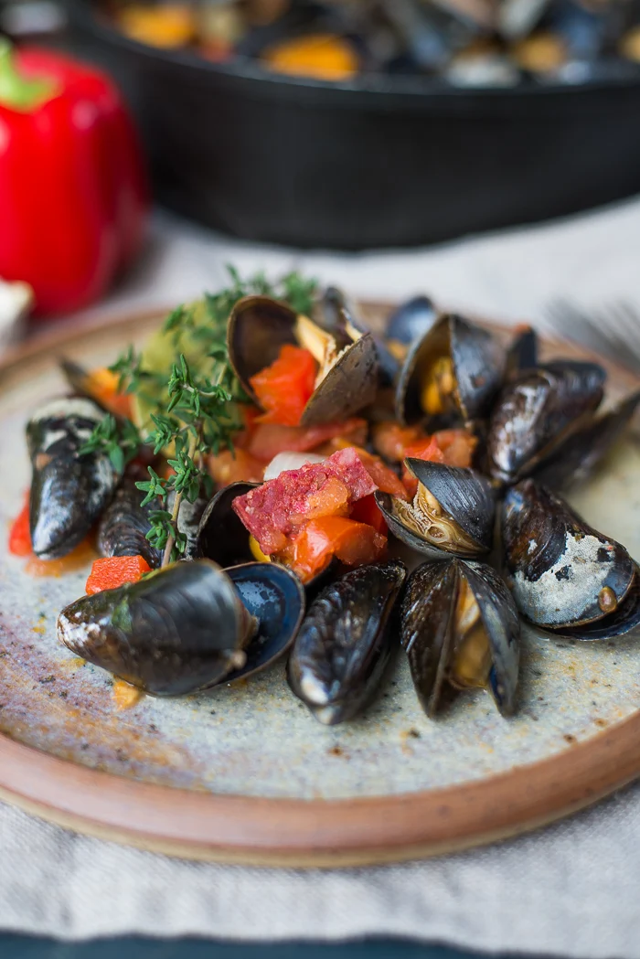 Zeeuwse mosselen op Spaanse wijze 3 Spaanse mosselen recept