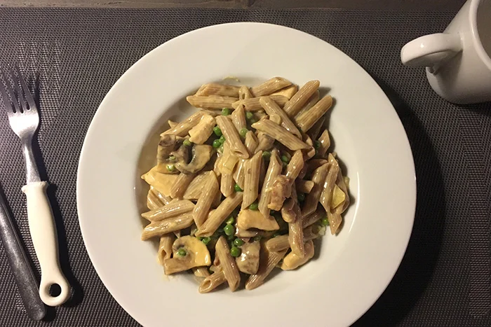 OMF's Eetoverzicht week 2/2017 5 roompasta met kip