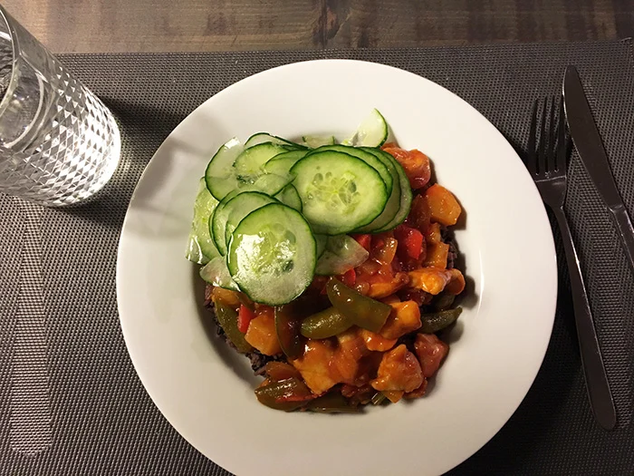 OMF's Eetoverzicht week 2/2017 4 zoetzure kip