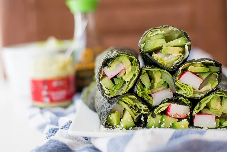 California Nori wraps (sushiwraps zonder rijst) 35 California Nori wraps (sushiwraps)