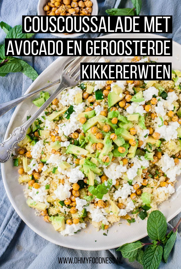 Couscous salade met avocado en geroosterde kikkererwten 3 Couscoussalade met avocado en geroosterde kikkererwten