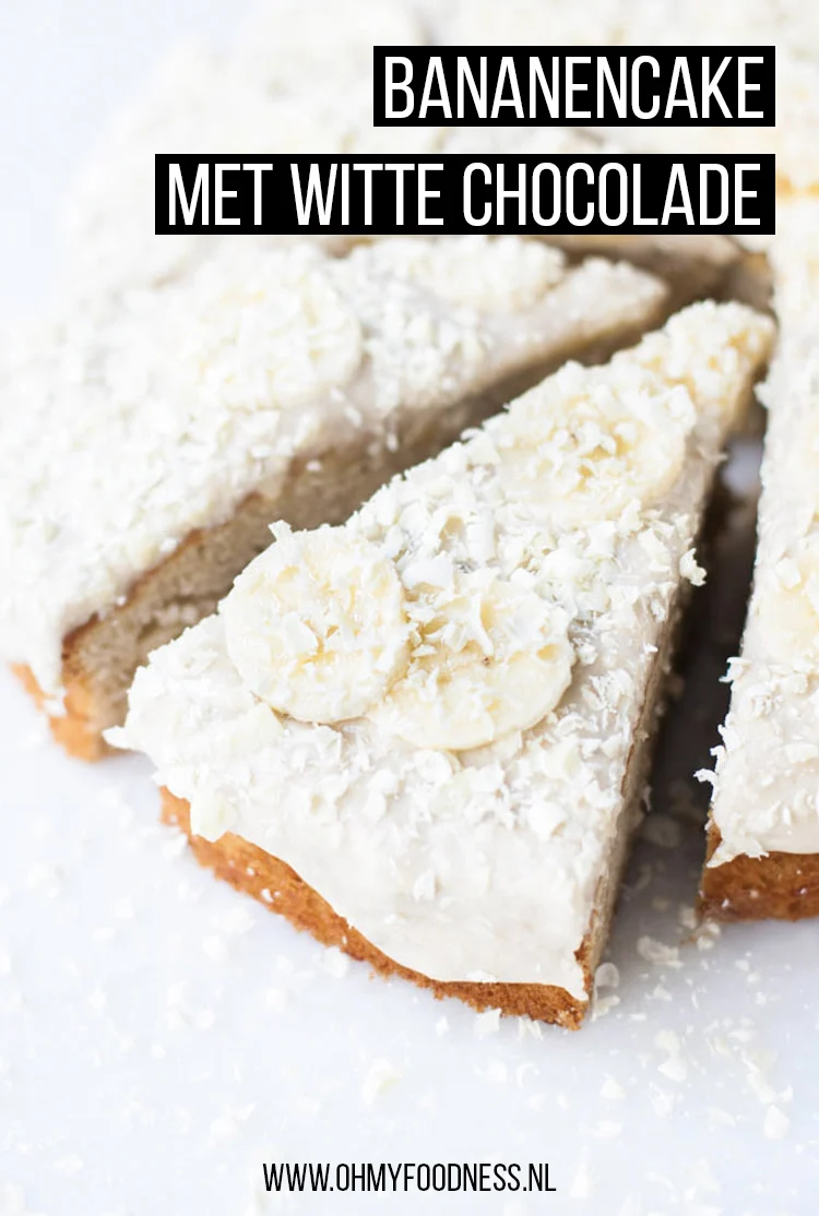 Bananencake met witte chocolade 2 bananencake met witte chocolade