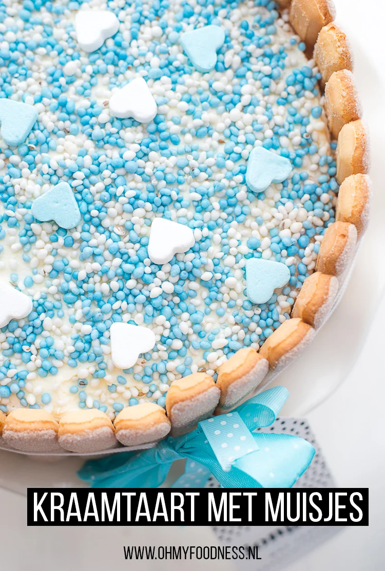 Kraamtaart met muisjes en lange vingers 4 Kraamtaart met muisjes