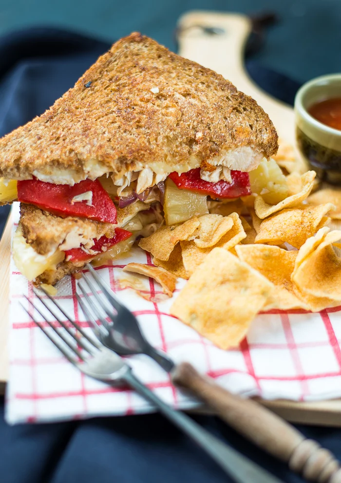 Pulled Chicken tosti 1 Pulled Chicken tosti