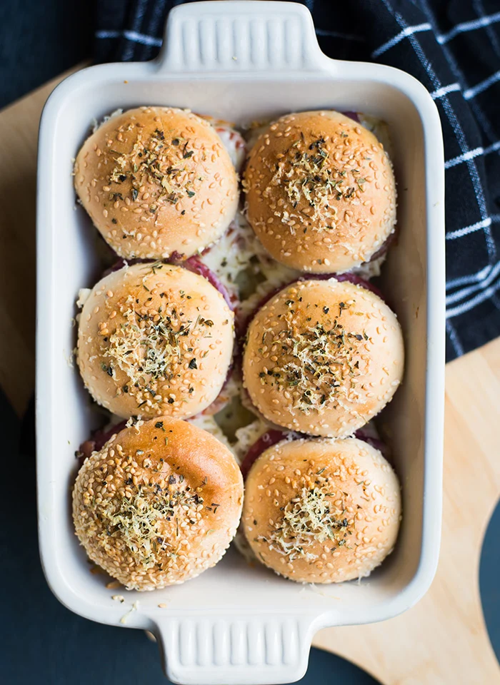 Pizzasliders uit de oven 1 Pizzasliders