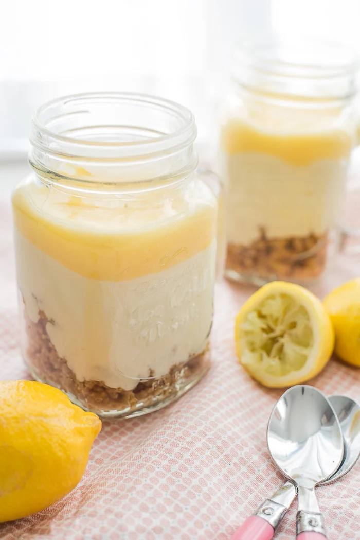 10x toetje in een glaasje 6 Citroencheesecakepotjes