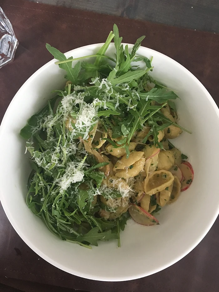 Sab's Eetoverzicht week 18/2017 2 pasta pesto parmezaan