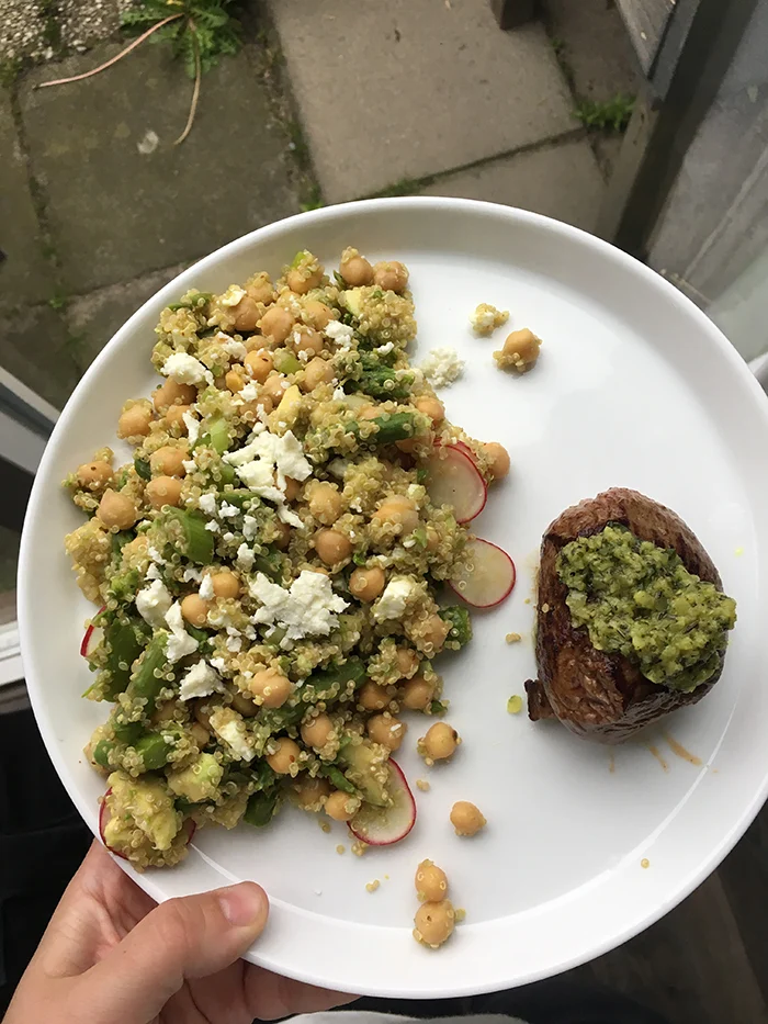 Sab's Eetoverzicht week 18/2017 5 quinoasalade