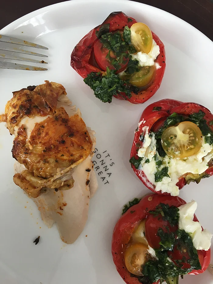 Sab's Eetoverzicht week 22/2017 3 paprikas kip