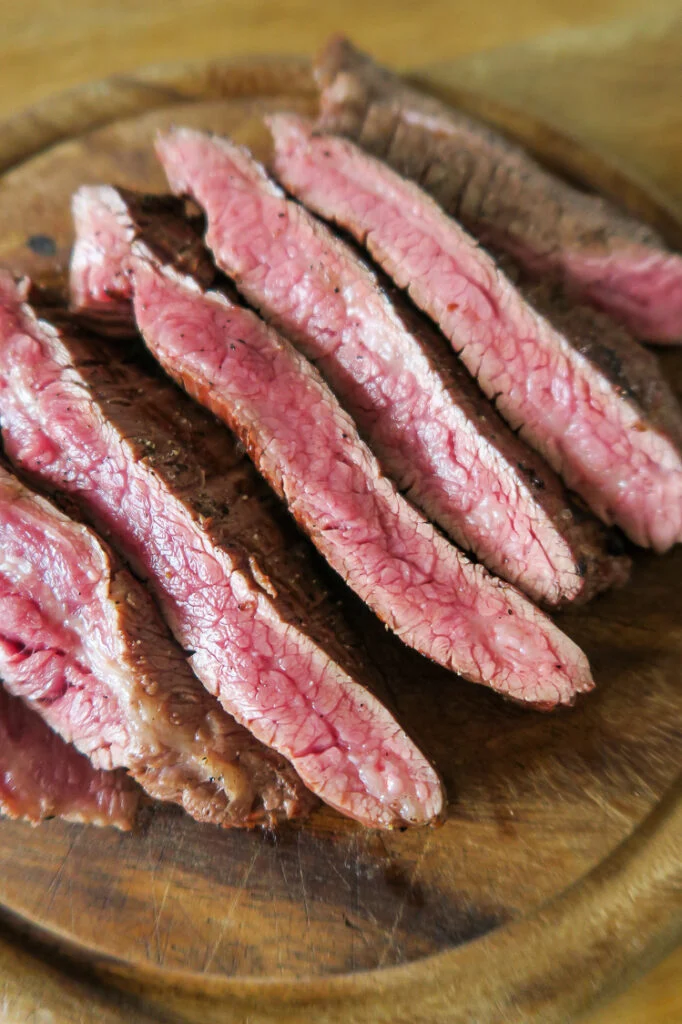 Bavette van de bbq klaarmaken 3 kerntemperatuur bavette