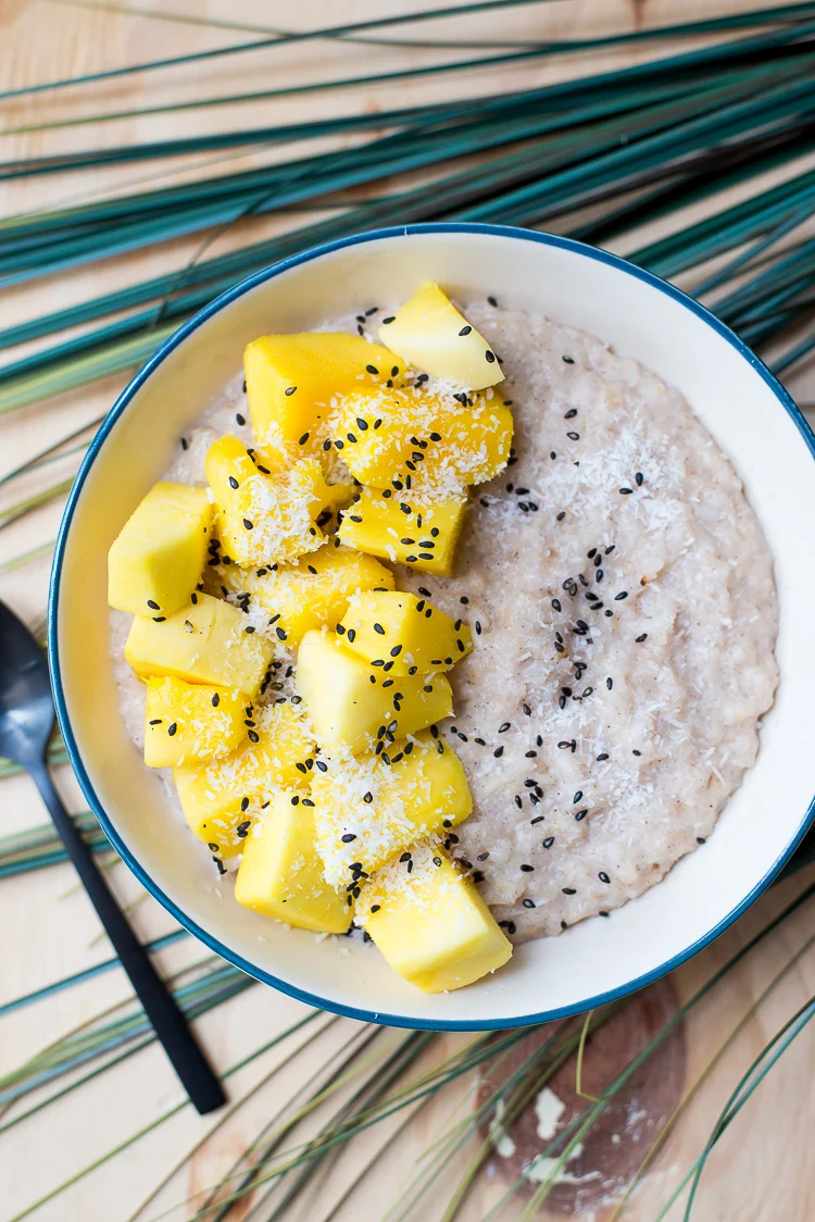 Kokosrijstepap met mango 1 Kokosrijstepap met mango