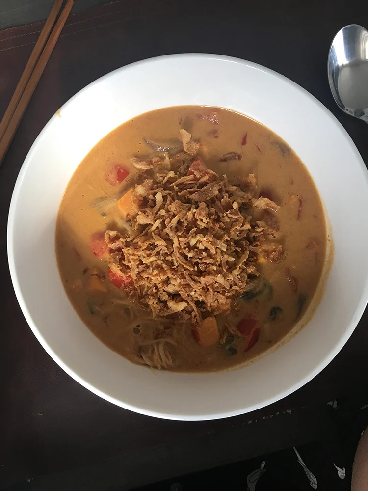 Sab's Eetoverzicht week 28/2017 2 pinda noedelsoep