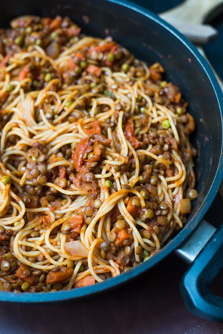 Vegan spaghetti bolognese 1 Vegan spaghetti bolognese