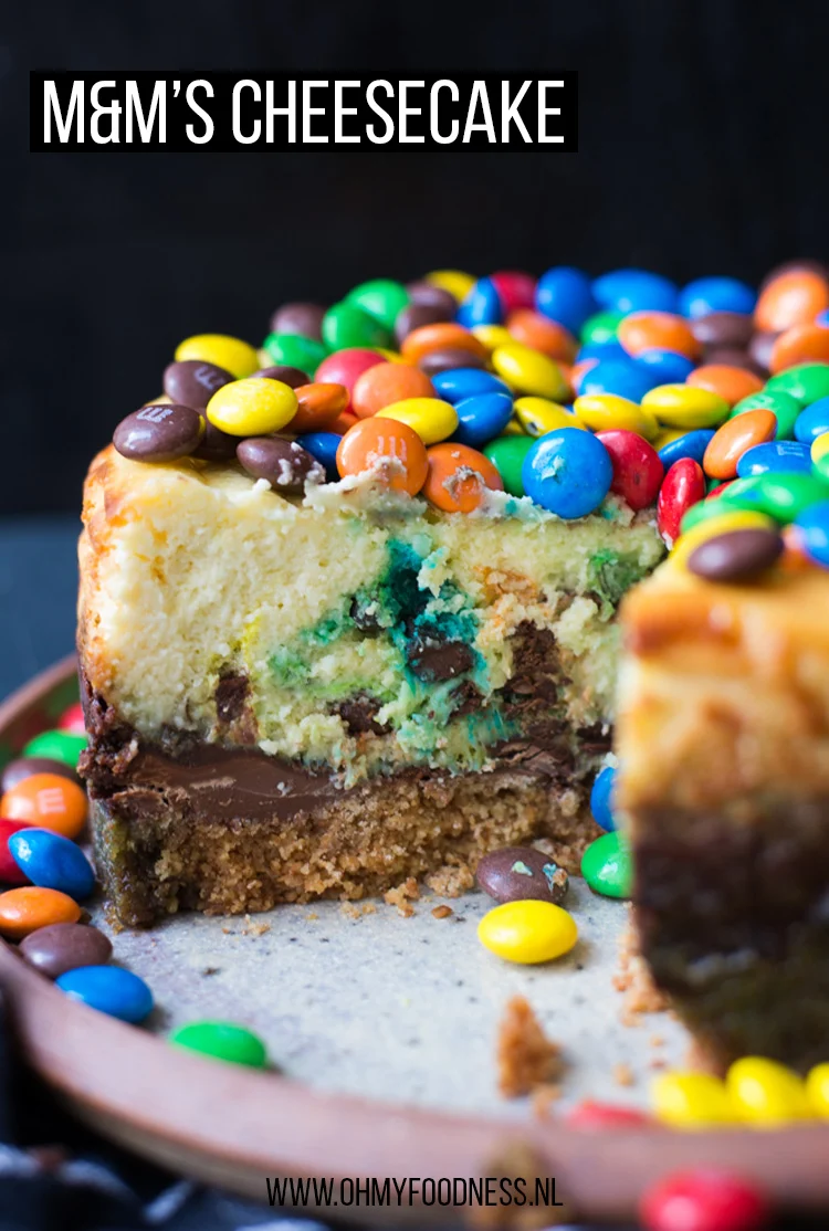 M&M's Cheesecake 4 M&M's cheesecake