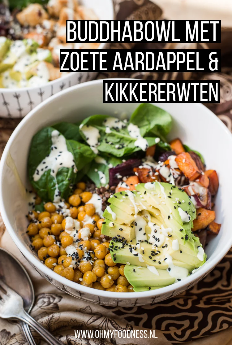 Buddha bowl recept met zoete aardappel en kikkererwten 2 Buddha bowl zoete aardappel
